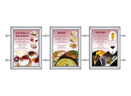 Snap frame menu signs 1